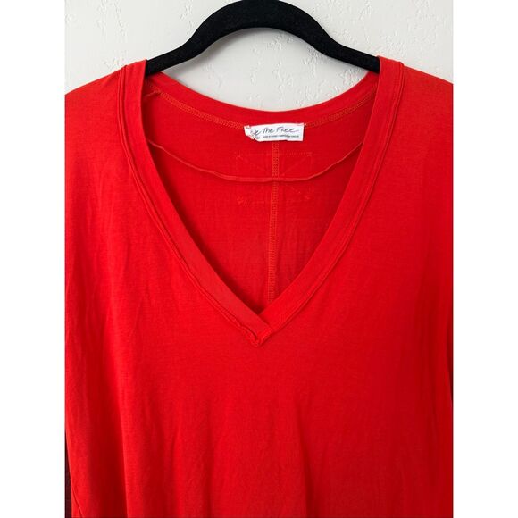 Free People Moon Dance V-Neck Long Sleeve Tee - Picture 5 of 8